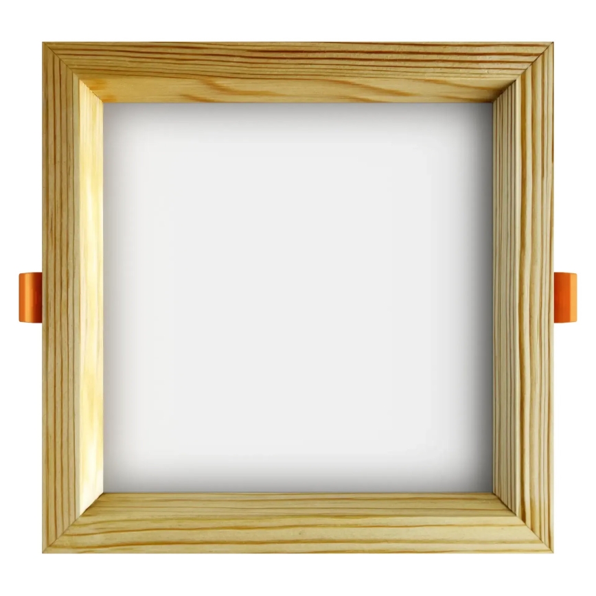 APLED - LED infälld belysning SQUARE WOODLINE LED/12W/230V 4000K 17x17 cm tall massivt trä