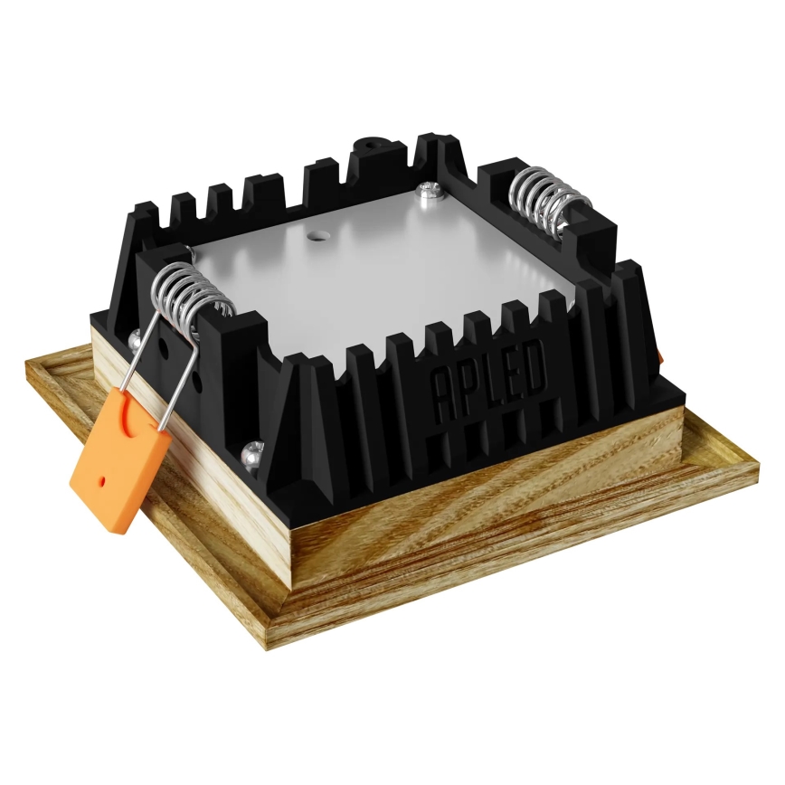 APLED - LED infälld belysning SQUARE WOODLINE LED/3W/230V 4000K 9x9 cm ask massivt trä