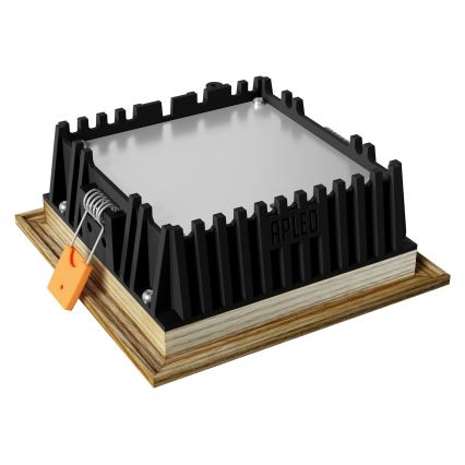APLED - LED infälld belysning SQUARE WOODLINE LED/6W/230V 3000K 12x12 cm ask massivt trä