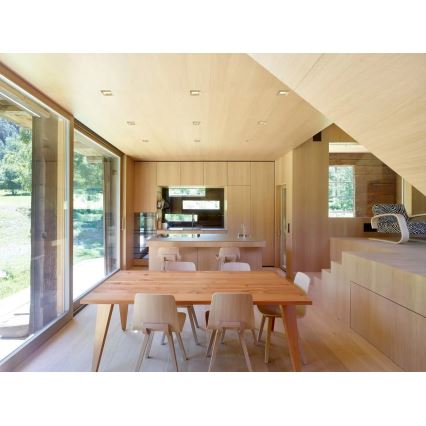 APLED - LED infälld belysning SQUARE WOODLINE LED/6W/230V 3000K 12x12 cm tall massivt trä