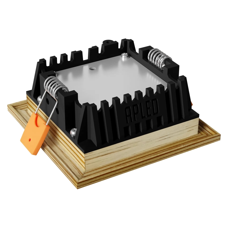 APLED - LED infälld belysning SQUARE WOODLINE LED/6W/230V 3000K 12x12 cm tall massivt trä