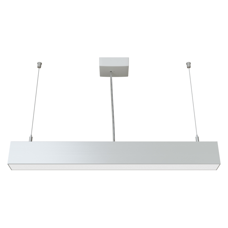 APLED - LED ljuskrona med upphängningsrem LOOK LED/23W/230V 4000K 60 cm silver