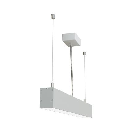APLED - LED ljuskrona med upphängningsrem LOOK LED/23W/230V 4000K 60 cm silver