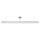 APLED - LED ljuskrona med upphängningsrem LOOK LED/46W/230V 4000K 120 cm silver