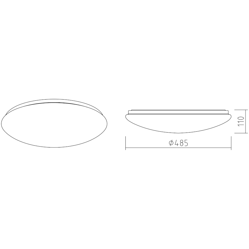 APLED - LED taklampa LENS P TRICOLOR LED/36W/230V IP41 2700 - 6500K 2520lm