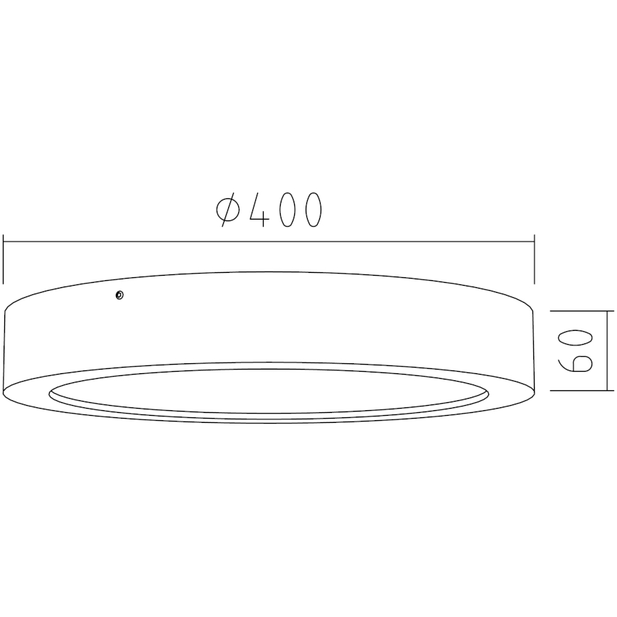 APLED - LED taklampa RONDO LED/36W/230V diameter  40 cm ek