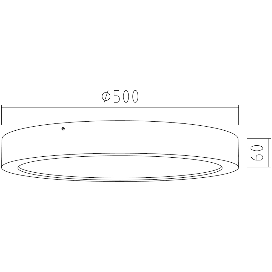APLED - LED taklampa RONDO LED/48W/230V diameter  50 cm ek