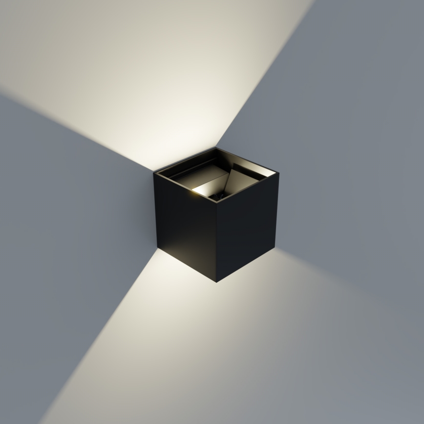 APLED - LED Utomhus Väggbelysning CUBE 2xLED/3W/230V IP65