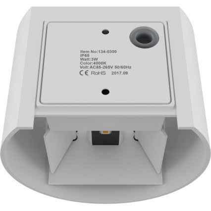 APLED - LED Utomhus Väggbelysning OVAL 2xLED/3W/230V IP65