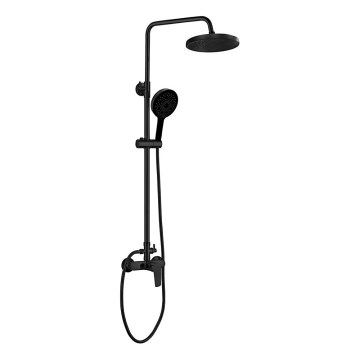 Aqualine - Dusch med kran LOTTA matt svart