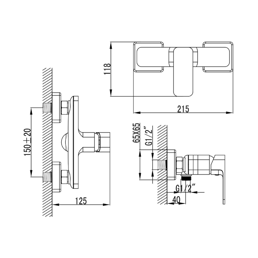 Aqualine - Dushkran FACTOR skinande krom