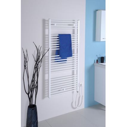 Aqualine - Elektrisk badrumsradiator DIRECT-E 300 W 96x45 cm vit