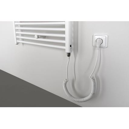 Aqualine - Elektrisk badrumsradiator DIRECT-E 300 W 96x45 cm vit