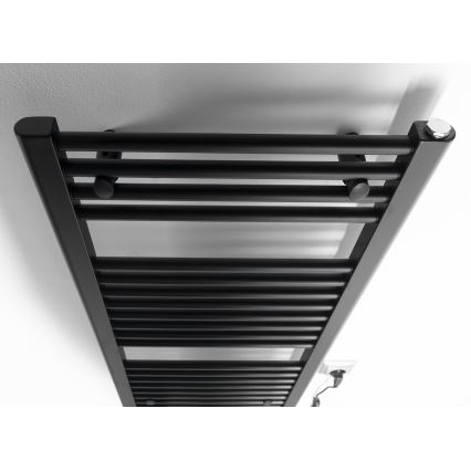 Aqualine - Elektrisk badrumsradiator DIRECT-E 300W 96x45 cm matt svart