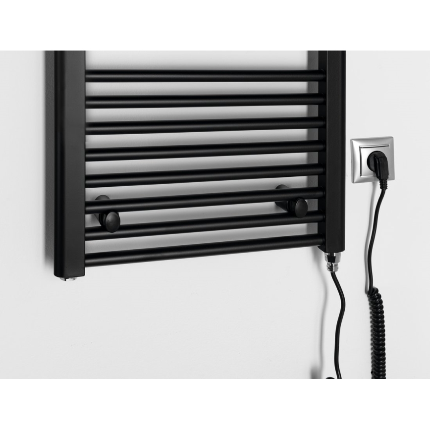 Aqualine - Elektrisk badrumsradiator DIRECT-E 300W 96x45 cm matt svart
