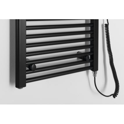 Aqualine - Elektrisk badrumsradiator DIRECT-E 400W 132x45 cm matt svart