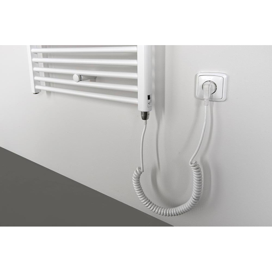 Aqualine - Elektrisk badrumsradiator DIRECT-E 800 W 168 x 60 cm vit
