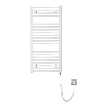 Aqualine - Elektrisk badrumsradiator ORBIT-E 300W 96x45 cm vit rund