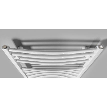 Aqualine - Elektrisk badrumsradiator ORBIT-E 300W 96x45 cm vit rund