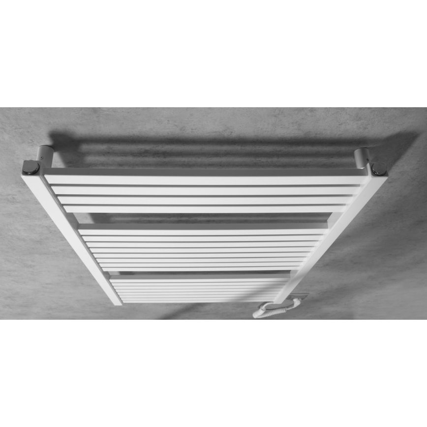 Aqualine - Elektrisk badrumsradiator TONDI-E 400W 97x60 cm vit