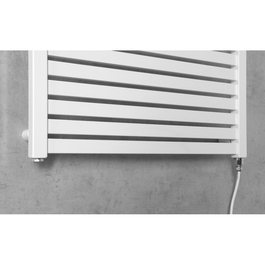 Aqualine - Elektrisk badrumsradiator TONDI-E 400W 97x60 cm vit