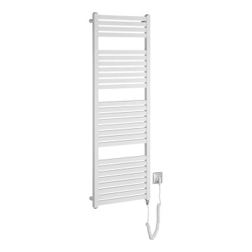 Aqualine - Elektrisk badrumsradiator TONDI-E 500W 133x45 cm vit