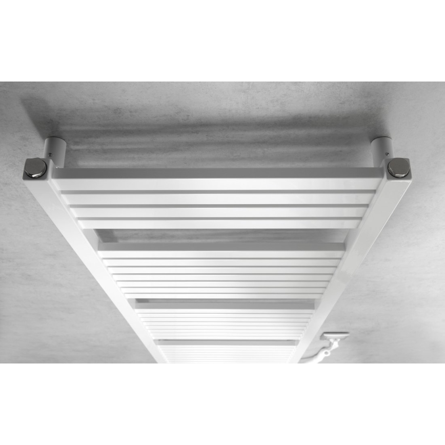 Aqualine - Elektrisk badrumsradiator TONDI-E 500W 133x45 cm vit