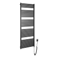 Aqualine - Elektrisk badrumsradiator TONDI-E 800W 169x60 cm matt svart