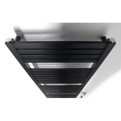 Aqualine - Elektrisk för badrum element TONDI-E 500W/230V 133 cm matt svart rak
