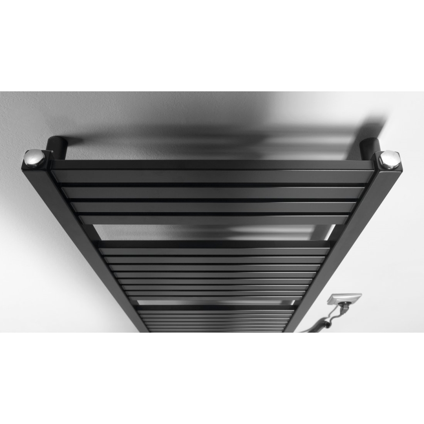 Aqualine - Elektrisk handdukstork TONDI-E 300W 97x45 cm matt svart