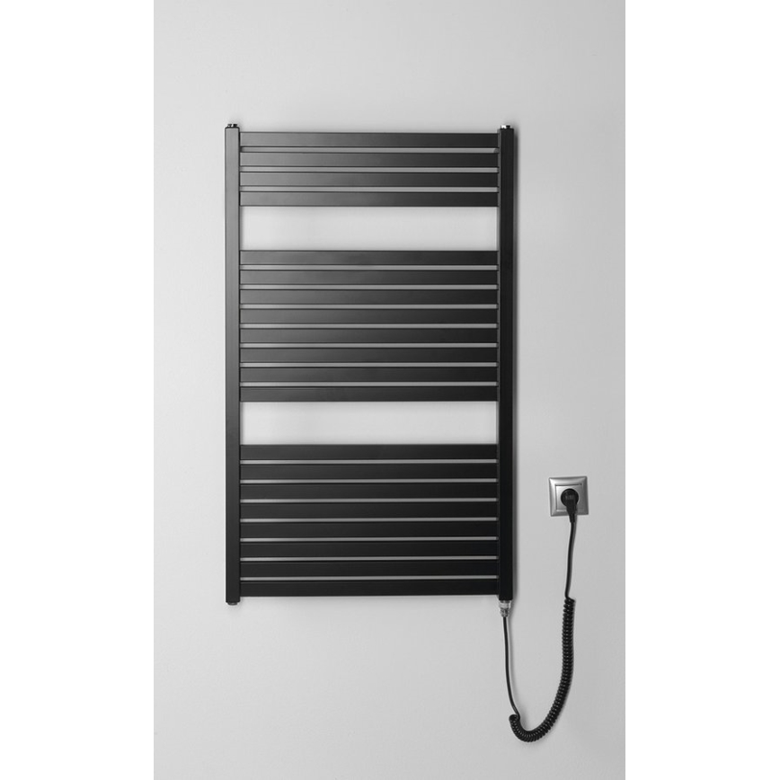 Aqualine - Elektrisk handdukstork TONDI-E 400 W, 97 x 60 cm, matt svart