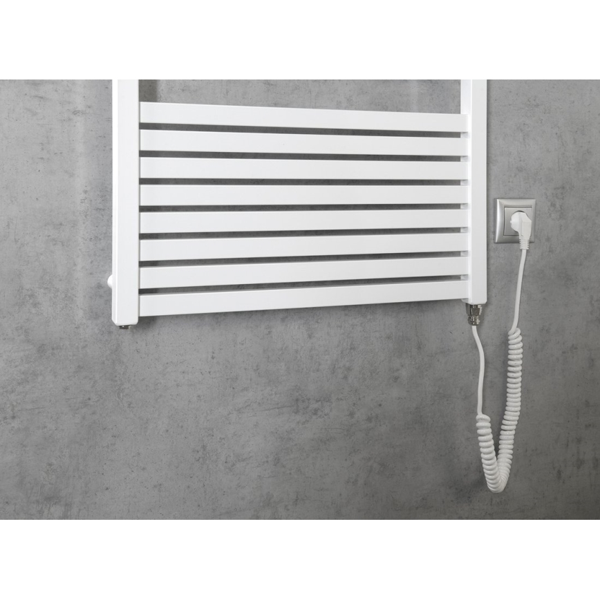 Aqualine - Elektrisk handdukstork TONDI-E 800W 169x60 cm vit