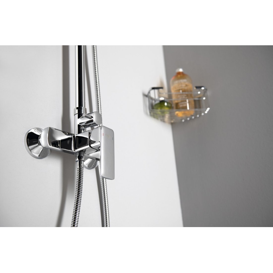 Aqualine - Duschset med blandare FACTOR blank krom