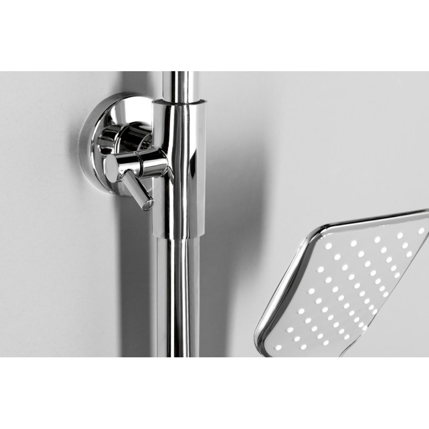 Aqualine - Duschset med blandare FACTOR blank krom