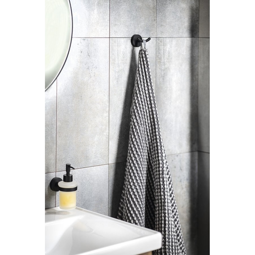 Aqualine - Handdukshängare för vägg SAMBA svart