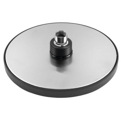 Aqualine - Huvuddusch diameter 20 cm matt svart