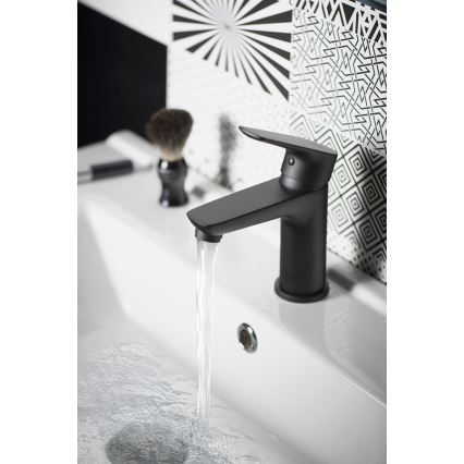 Aqualine - Kran till handfat LOTTA matt svart