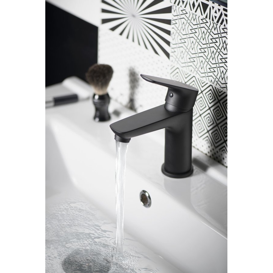 Aqualine - Kran till handfat LOTTA matt svart
