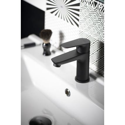 Aqualine - Kran till handfat LOTTA matt svart