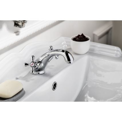 Aqualine - Kran till handfat VICTORIA skinande krom