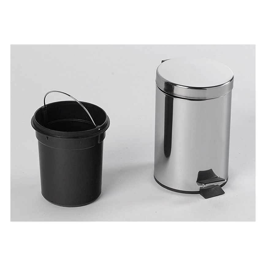 Aqualine - Soptunna SIMPLE LINE 3 l polerad rostfri