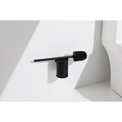 Aqualine - Toaletborste med vägghängare SAMBA svart