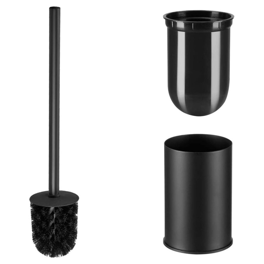 Aqualine - Toaletborste med vägghängare SAMBA svart