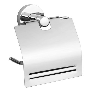 Aqualine - Toalettpappershållare med överdrag SAMBA skinande krom