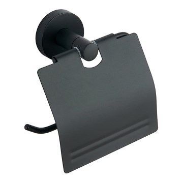 Aqualine - Toalettpappershållare med överdrag SAMBA svart