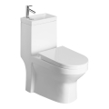Aqualine - WC-kombination med tvättställ HYGIE, keramik/vit