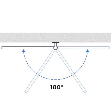 ARABESQUE elektrisk vridbar handdukstork med termostat, 60 W, 65 x 49 cm, svart