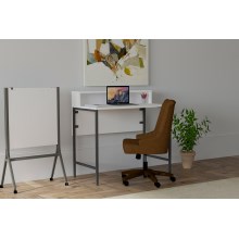 Arbetsbord USO 90,8x90 cm vit/svart