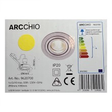Arcchio - Infälld lampa SOPHIA 1xGU10/50W/230V