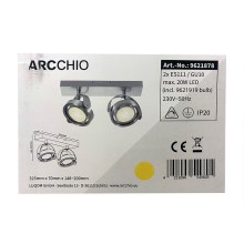 Arcchio - LED ljusreglerad spotlight MUNIN 2xES111/GU10/11,5W/230V